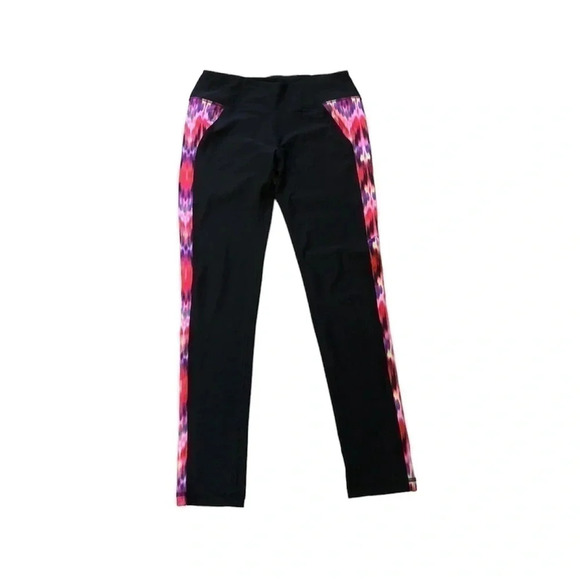 RBX Black Design Leggings Size Md GUC - Picture 1 of 9